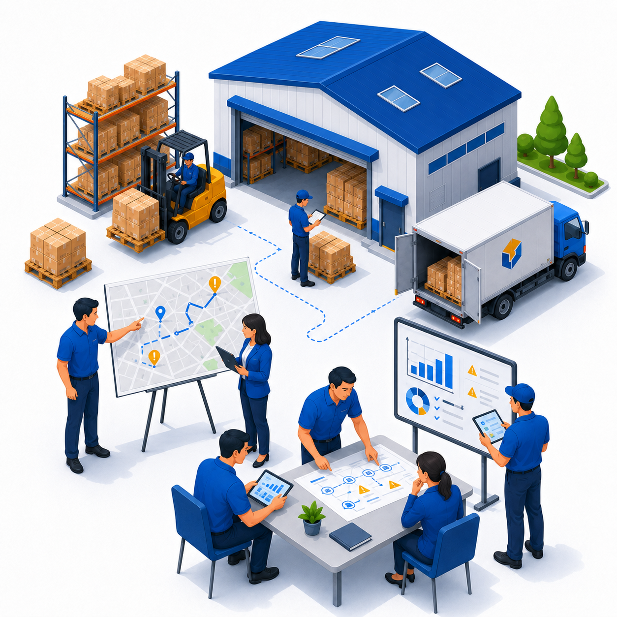 Ilustrasi analisis kebutuhan operasional logistik